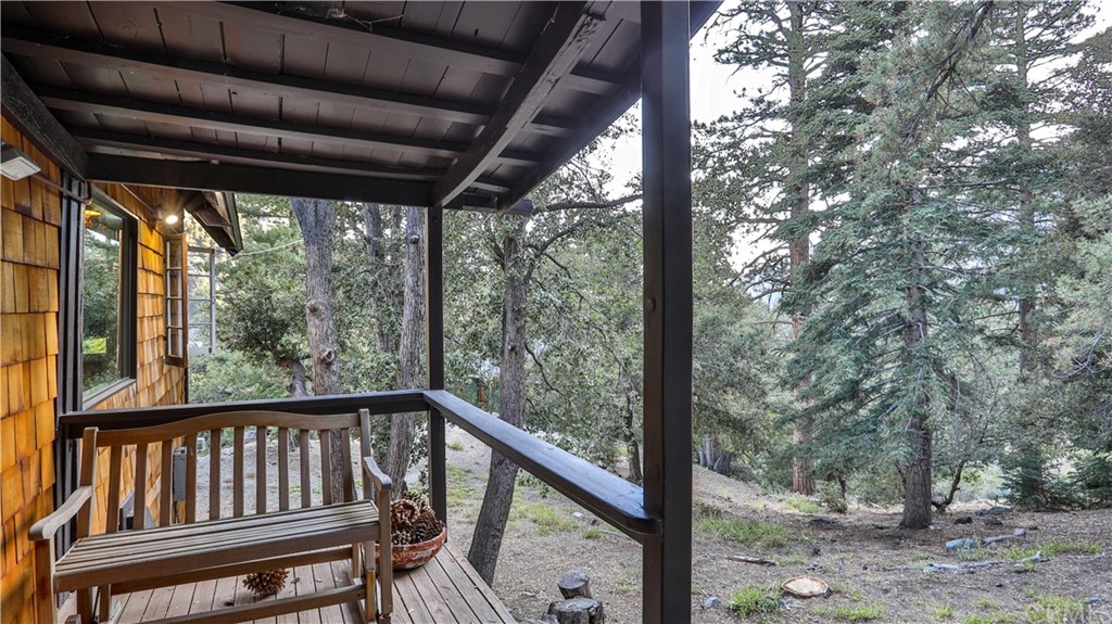 35 Manker Flats Mt Baldy, CA 91759 - Photo 9 of 48 a view of a porch with a yard