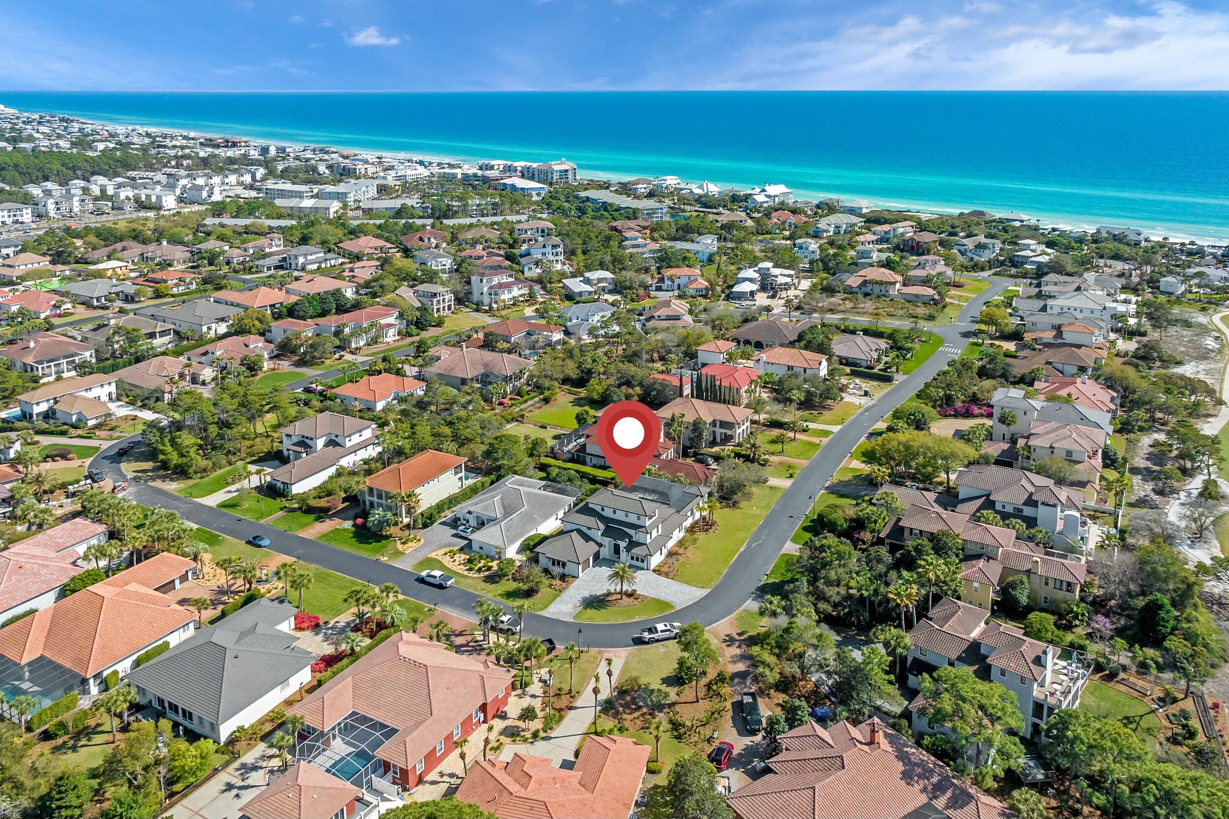198 Emerald Ridge Santa Rosa Beach, FL 32459 - Photo 66 of 66 an aerial view of residential building and ocean