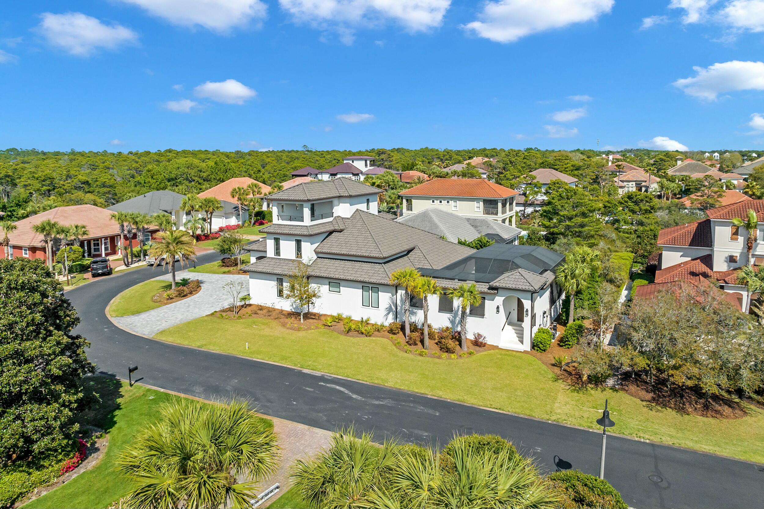 198 Emerald Ridge Santa Rosa Beach, FL 32459 - Photo 7 of 66 an aerial view of residential houses with outdoor space and trees