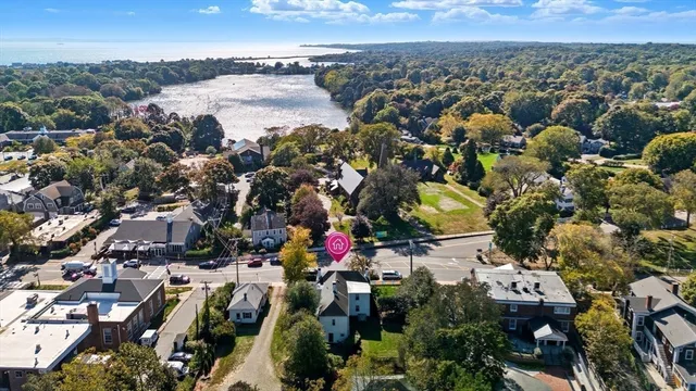 an aerial view of multiple house