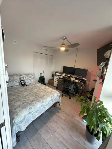 a view of backyard with green space