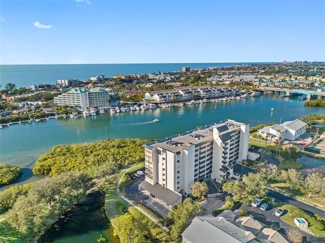 an aerial view of a house with a garden view