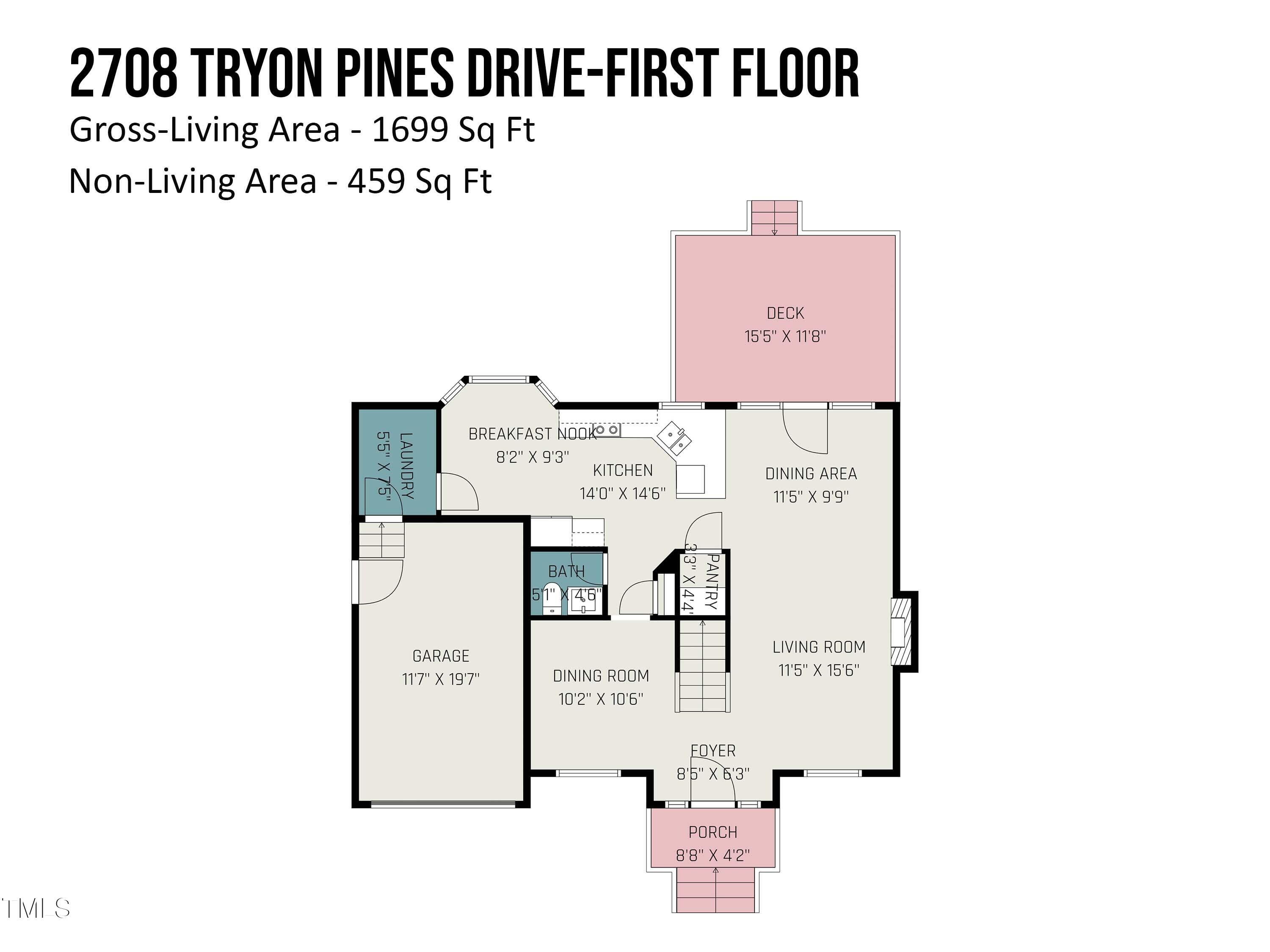 2708 Tryon Pines Drive Raleigh, NC 27603 - Photo 3 of 29 2708_tryon_pines_drive-first_floor_484