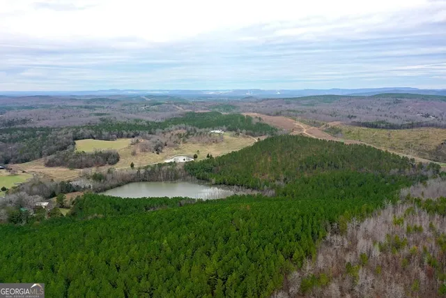 a view of lake with mountain
