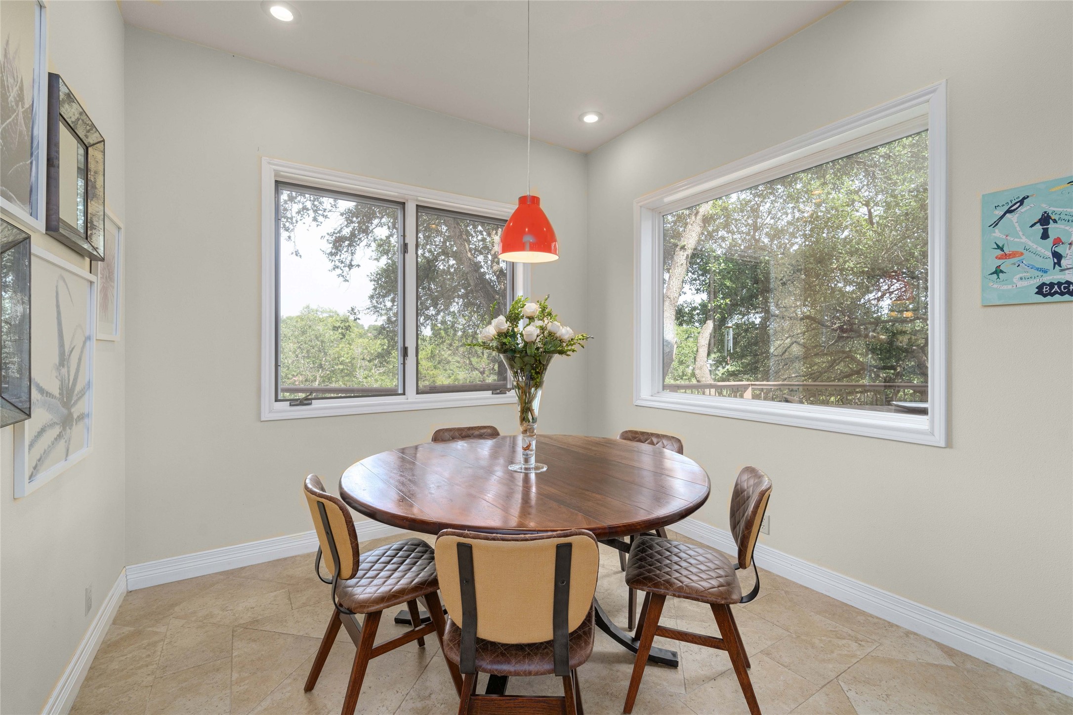 2102 Paisano Road Austin, TX 78746 - Photo 21 of 26 Dining area featuring baseboards and recessed lighting