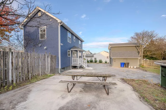 a view of open space with garden