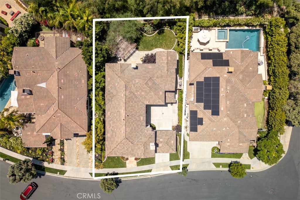 21 Via Nerisa San Clemente, CA 92673 - Photo 45 of 54 an aerial view of a house with a backyard and fountain