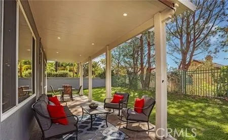 a outdoor space with furniture