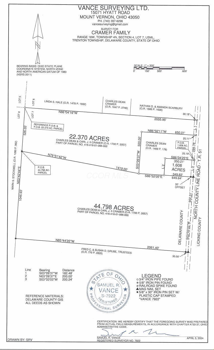 0 North County Line Road Sunbury, OH 43074 - Photo 4 of 5 N COUNTY LINE RD PLAT MAP