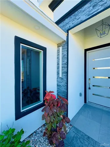 a view of a entryway door of the house