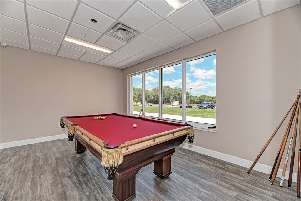 3634 Pennyroyal Road Port Charlotte, FL 33953 - Photo 78 of 91 a room with pool table and a floor to ceiling window