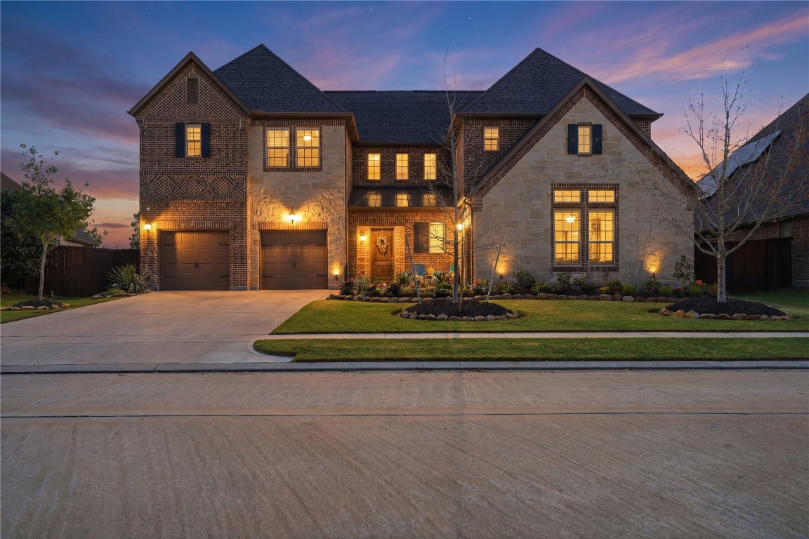a front view of a house