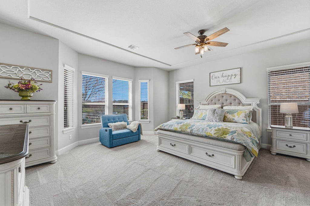 3618 Edison Lane Iowa Colony, TX 77583 - Photo 17 of 50 a bedroom with a bed and a couch