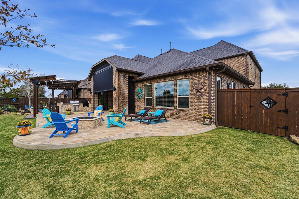 3618 Edison Lane Iowa Colony, TX 77583 - Photo 41 of 50 a view of a house with backyard and porch