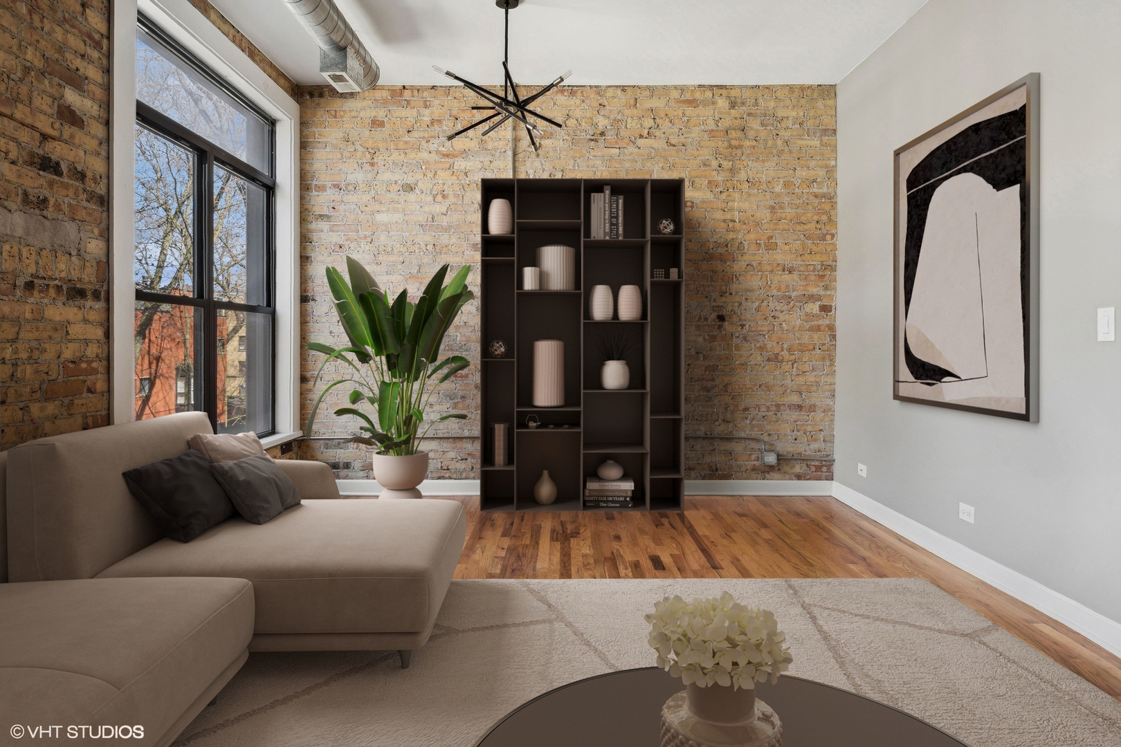 717 West Briar Place, Unit 2W Chicago, IL 60657 - Photo 9 of 26 a living room with furniture oven and a fireplace