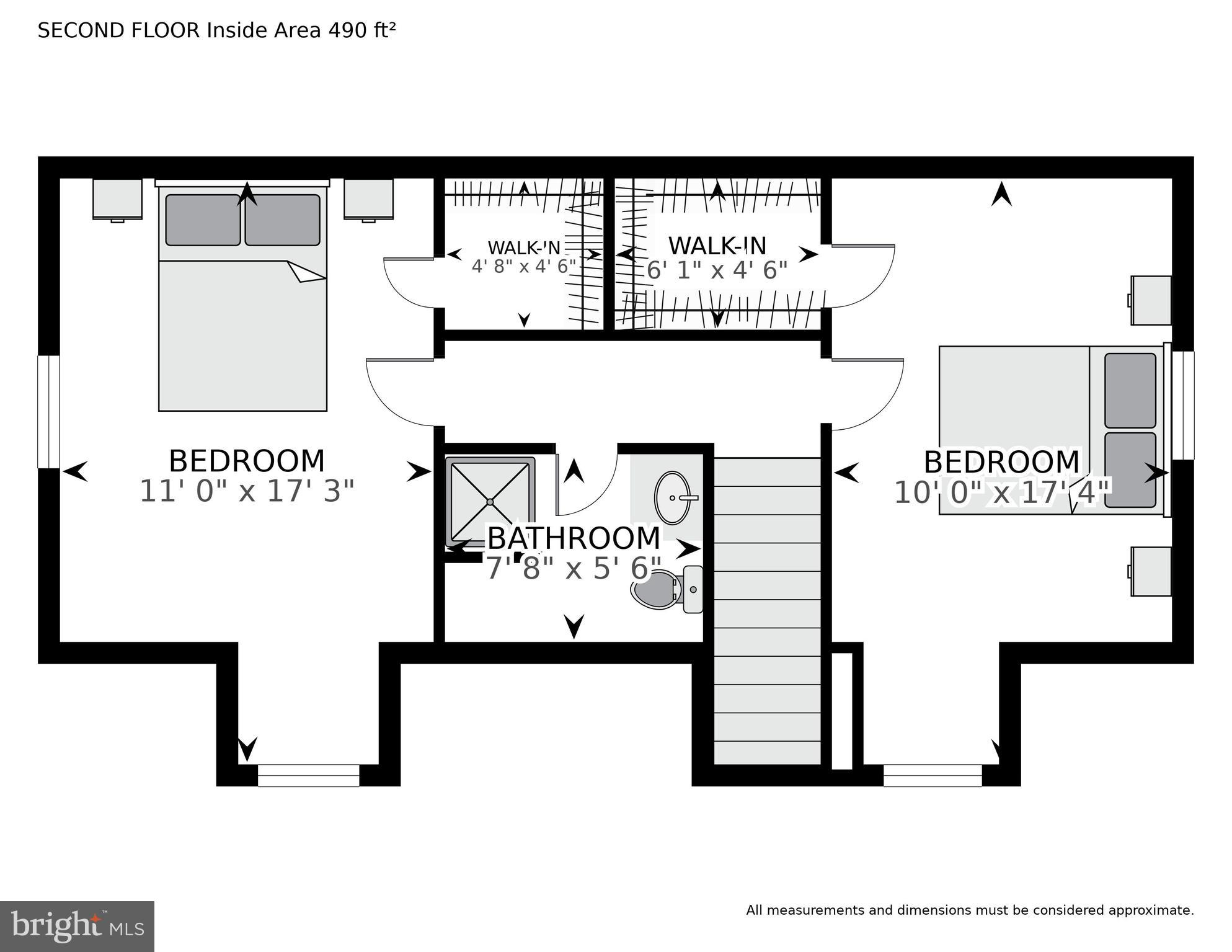 2023 Griffith Road Falls Church, VA 22043 - Photo 23 of 23 Upper level floorplan