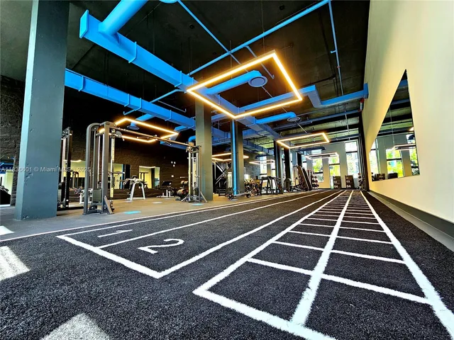 a balcony with a yard