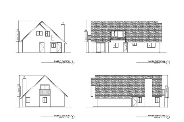 a view of a black and white photo