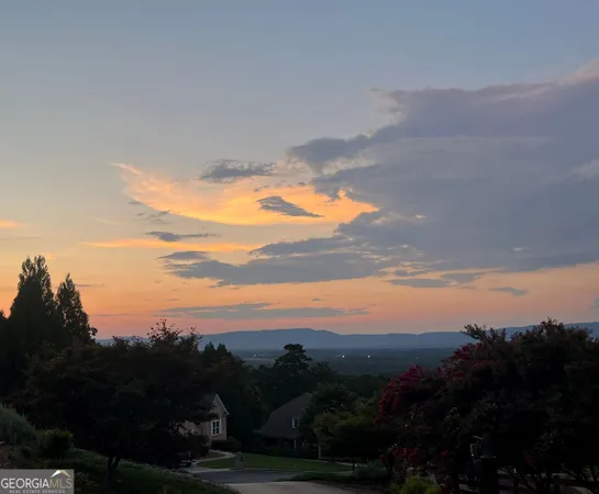a view of sunset
