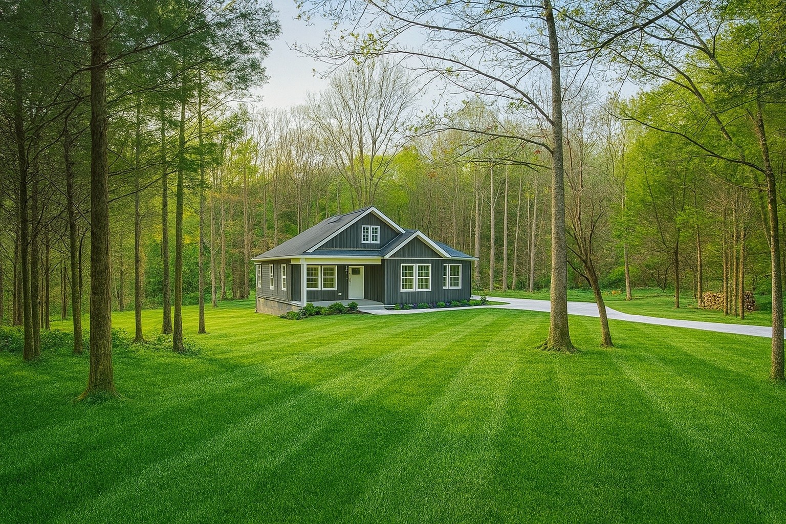 810 Lucas Road Dickson, TN 37055 - Photo 31 of 37 a view of a house with a big yard and large trees