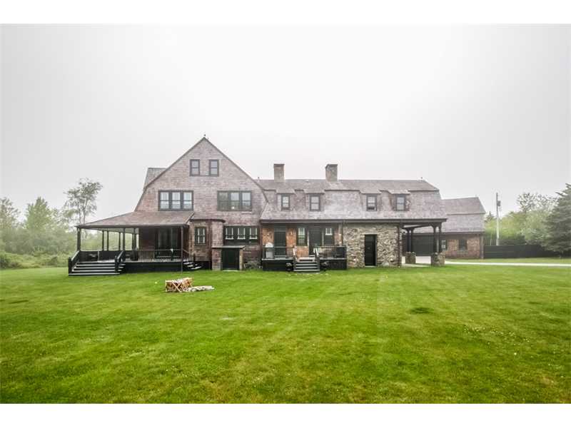 601 Beavertail Road Jamestown, RI 02835 - Photo 17 of 18 Exterior Back. Stately, yet graciously understated "summer cottage" caught in the fog