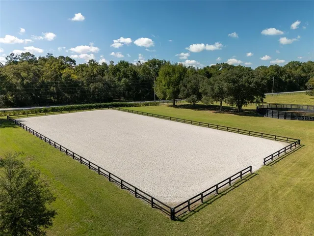 a view of a swimming pool and lake view