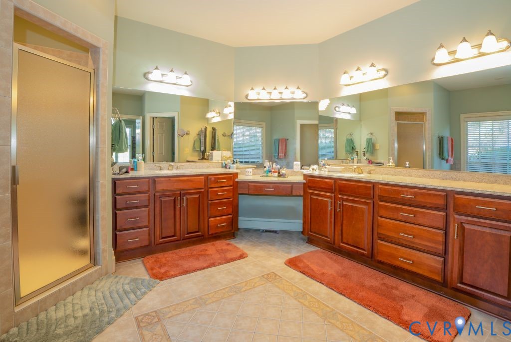 14319 Blunts Bridge Road Ashland, VA 23005 - Photo 19 of 50 Dual vanities, tile flooring