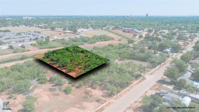 a view of a lake with a city
