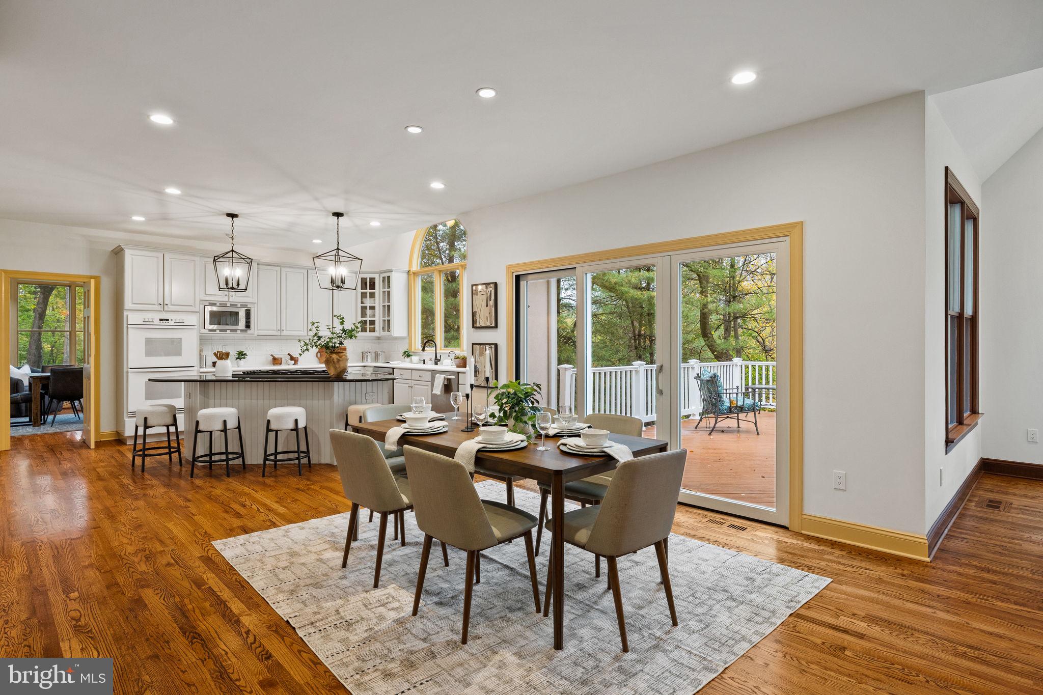 484 King Of Prussia Road Wayne, PA 19087 - Photo 12 of 98 a view of a dining room with furniture window and wooden floor