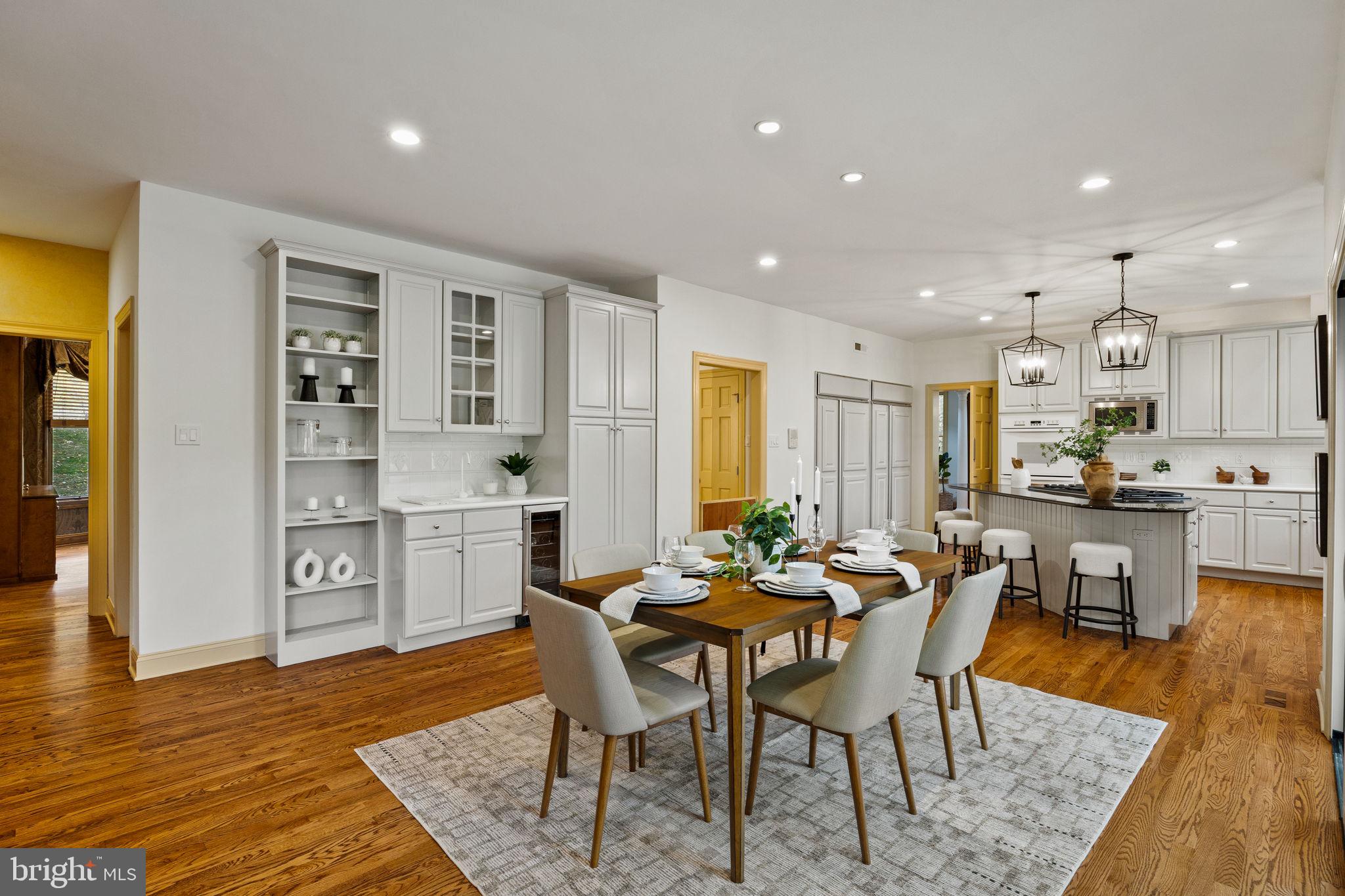 484 King Of Prussia Road Wayne, PA 19087 - Photo 17 of 98 a view of a dining room with furniture and wooden floor