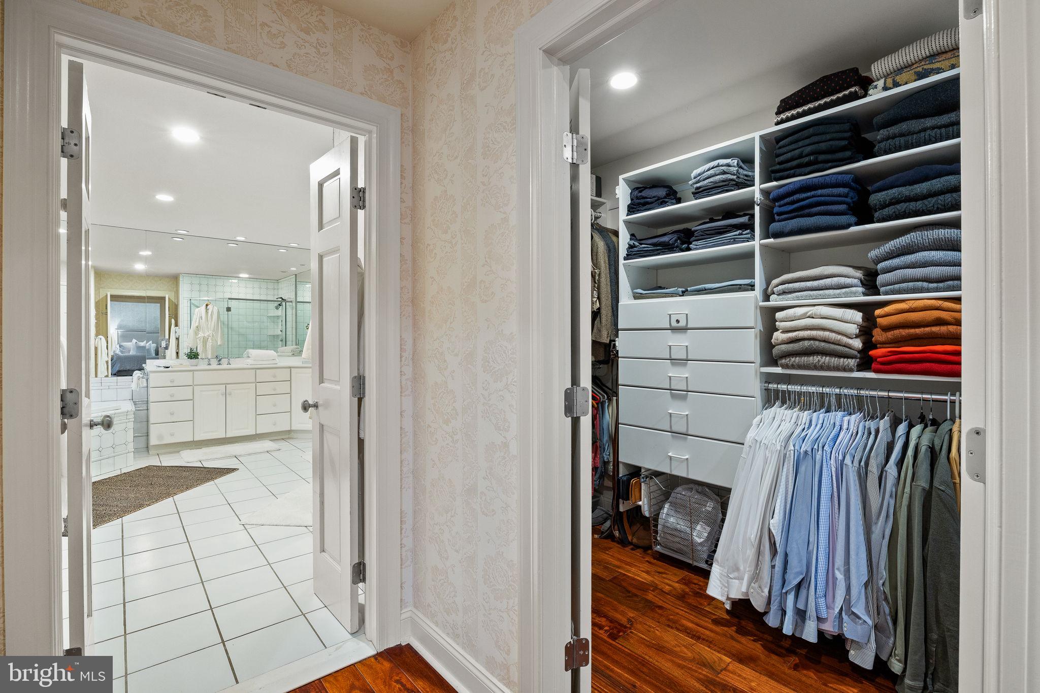 484 King Of Prussia Road Wayne, PA 19087 - Photo 35 of 98 a view of walk in closet and bedroom