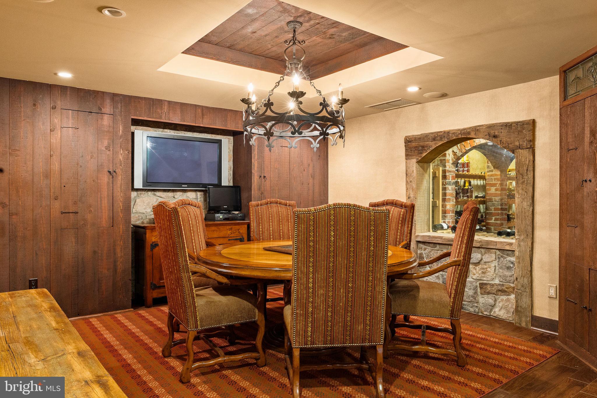 484 King Of Prussia Road Wayne, PA 19087 - Photo 54 of 98 a view of a dining room with furniture and chandelier