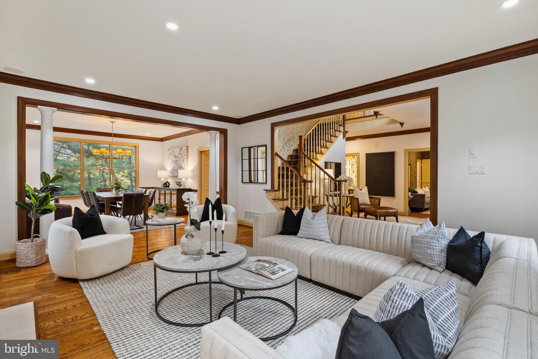 484 King Of Prussia Road Wayne, PA 19087 - Photo 8 of 98 a living room with furniture and a large window