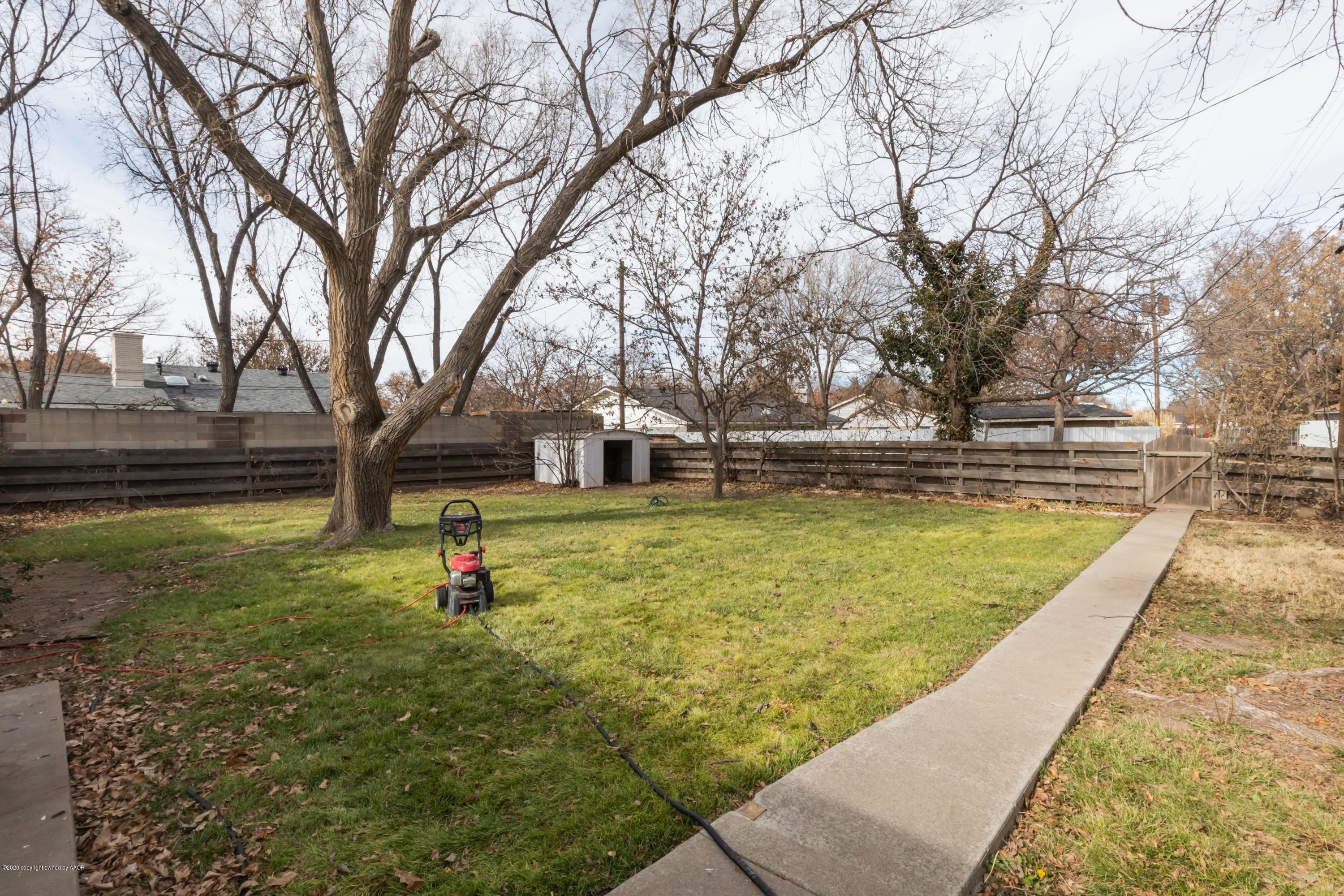 2904 Dover Road Amarillo, TX 79109 - Photo 21 of 22 BACKYARD VIEW 1 (1)