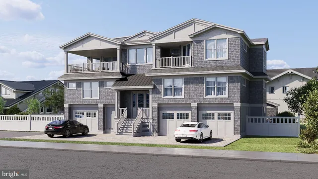 a car parked in front of a house