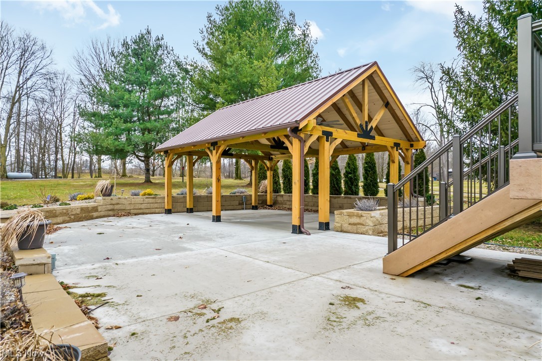 12945 Easton Road Rittman, OH 44270 - Photo 25 of 33 Patio with pavilion