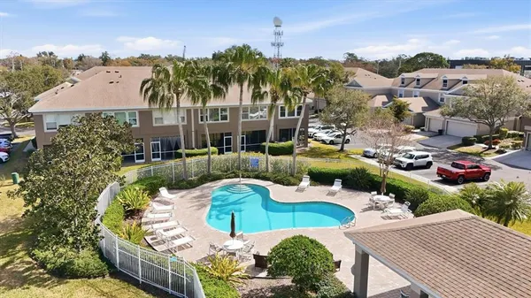 a view of a city from a balcony