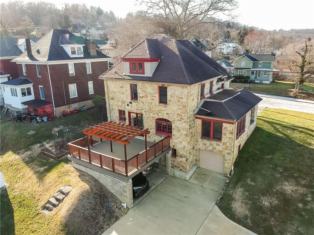 801 Main Street Coraopolis, PA 15108 - Photo 22 of 25 a aerial view of a house with a yard