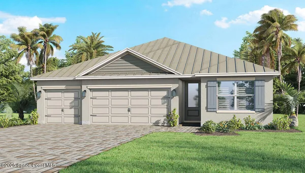 front view of a house and a yard