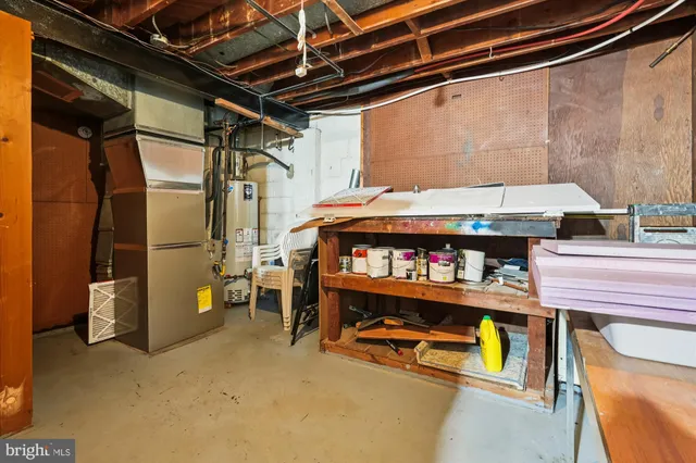 a storage room with washer and dryer