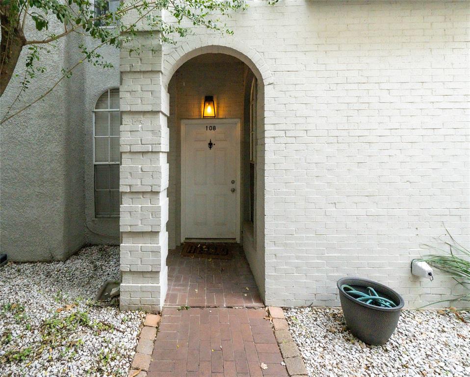 a view of a door of the house