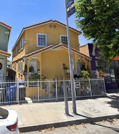 a front view of a house