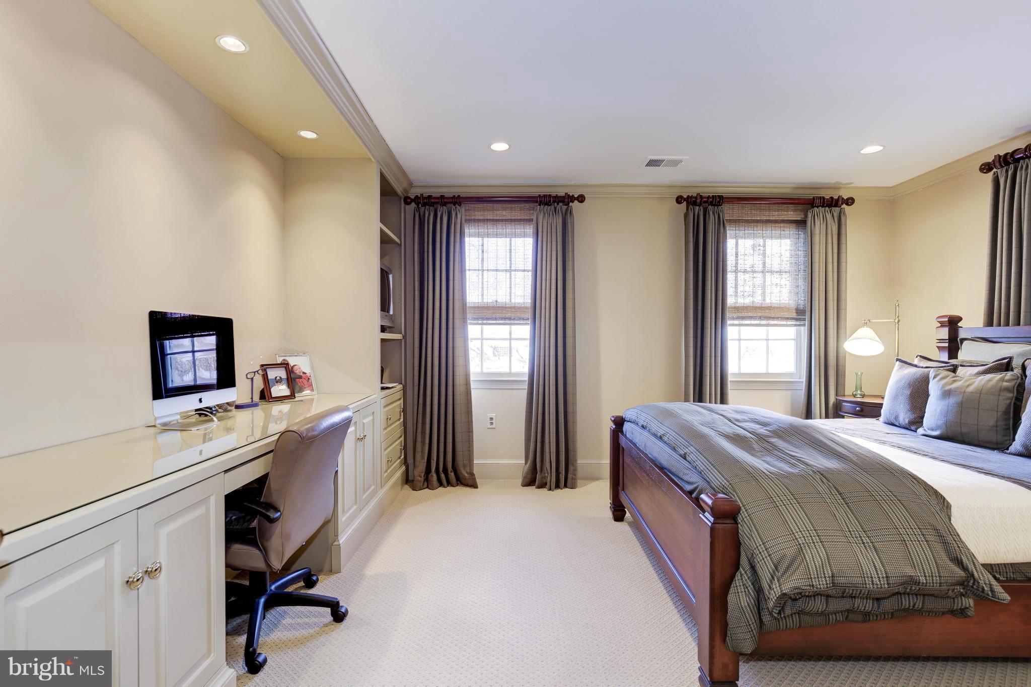 9812 Meriden Road Rockville, MD 20854 - Photo 23 of 30 Bedroom #3 with desk and built-ins