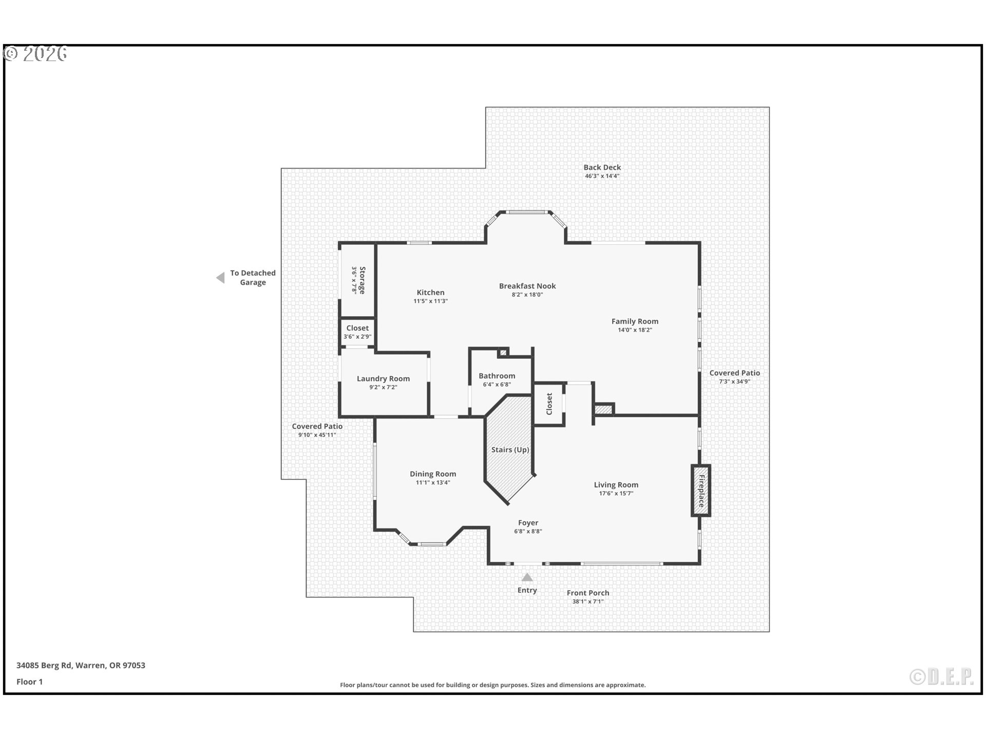 34085 Berg Road Warren, OR 97053 - Photo 43 of 47 Floor Plan