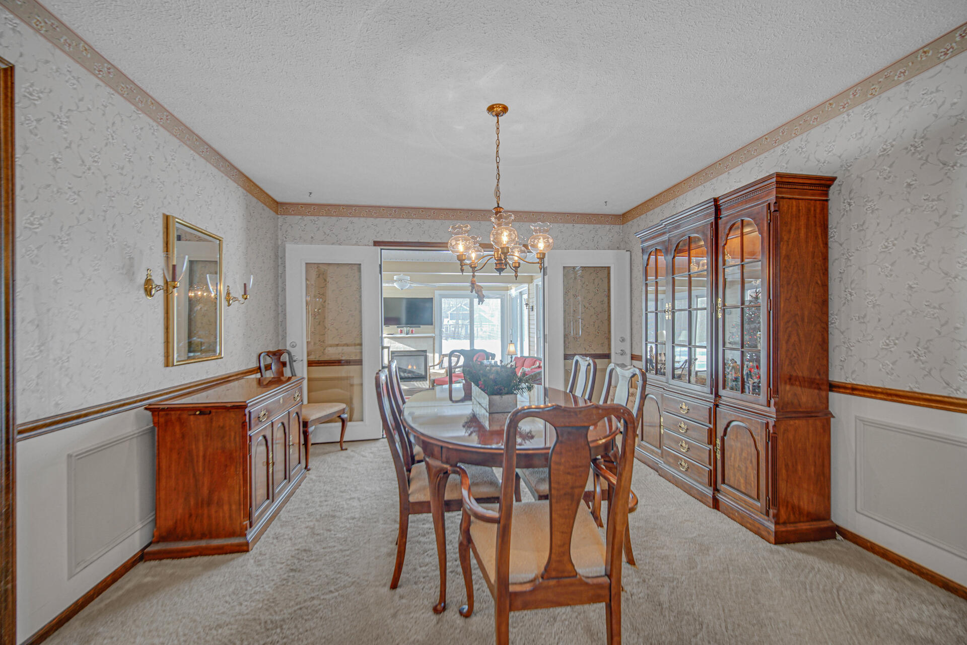130 Wheatridge Road Valparaiso, IN 46385 - Photo 15 of 38 a view of a dining room with furniture window and outside view