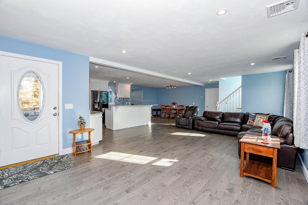 9 Old Glen Charlie Road Wareham, MA 02538 - Photo 11 of 42 a living room with furniture and kitchen view
