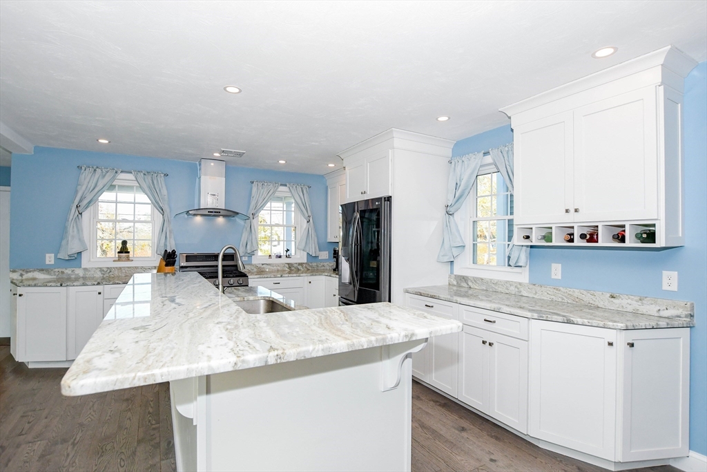 9 Old Glen Charlie Road Wareham, MA 02538 - Photo 9 of 42 a large kitchen with granite countertop a lot of counter space and a sink