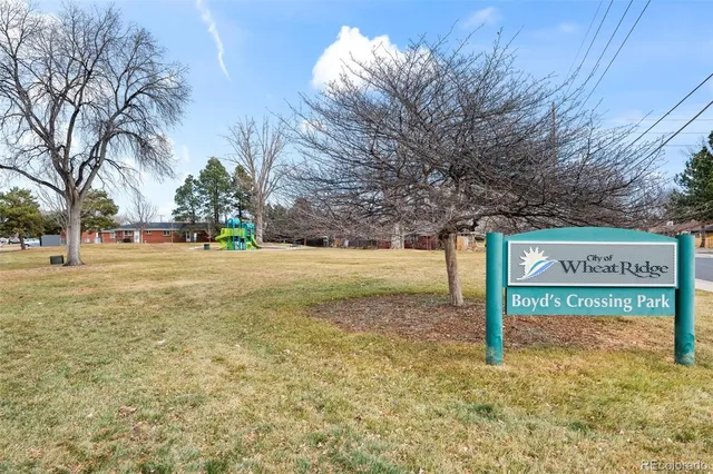 a view of street sign board