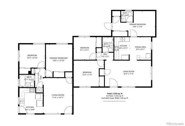 a picture of a floor plan