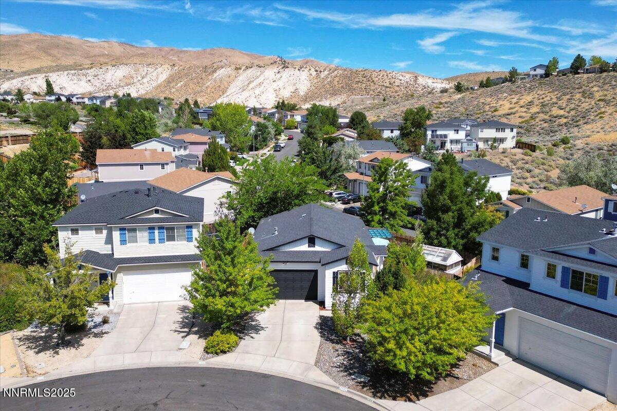 5921 Sapphire Ridge Court Reno, NV 89523 - Photo 30 of 31 an aerial view of a house with a garden